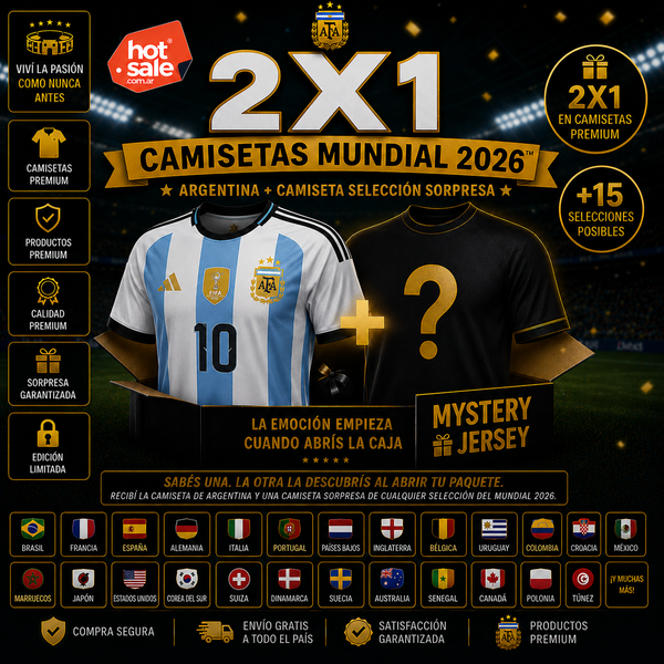 🇦🇷2X1 CAMISETA DE LA SELECCIÓN + CAMISETA SELECCIÓN SORPRESA 🎁