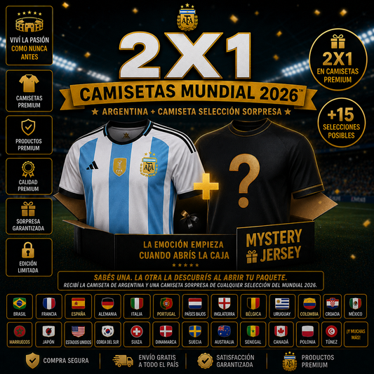 🇦🇷2X1 CAMISETA DE LA SELECCIÓN + CAMISETA SELECCIÓN SORPRESA 🎁