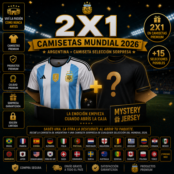🇦🇷2X1 CAMISETA DE LA SELECCIÓN + CAMISETA SELECCIÓN SORPRESA 🎁